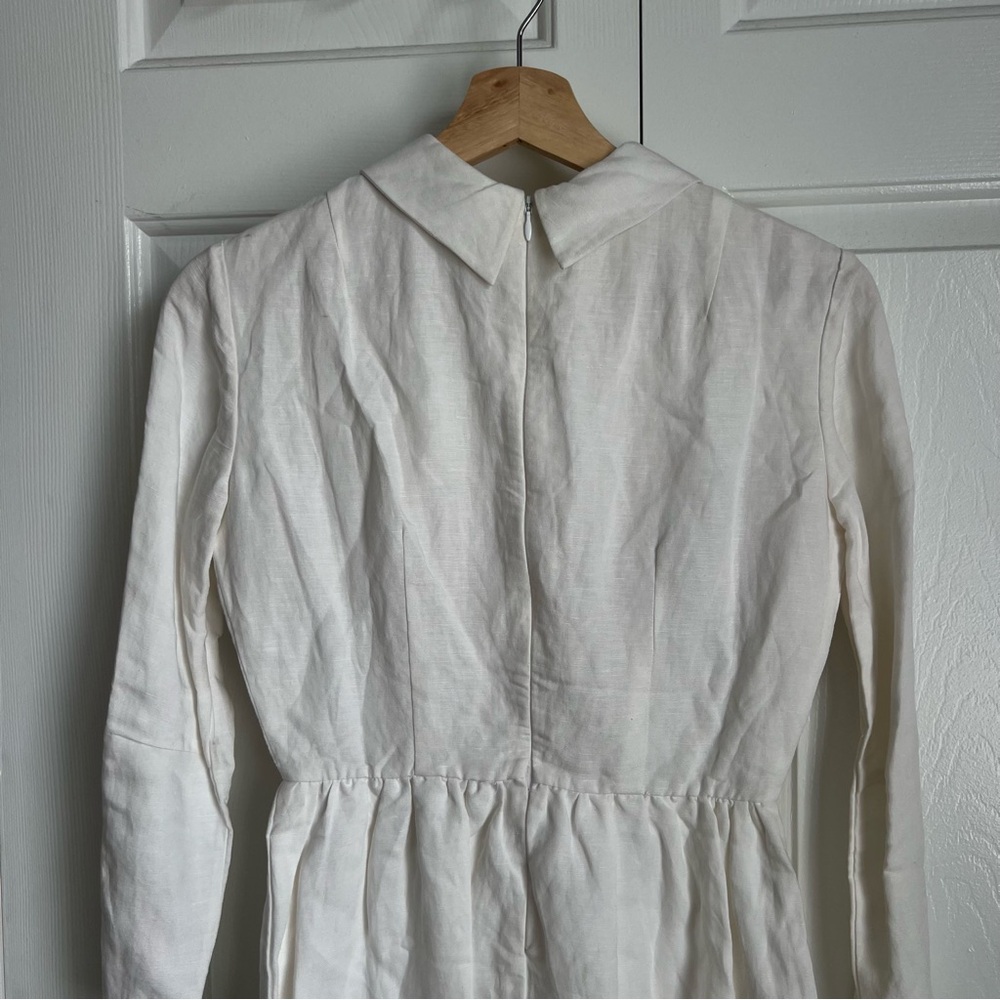 Hannah Kristina Metz Florence Dress Embroidered Happy Face flowers Retro Size 4 - Picture 12 of 12